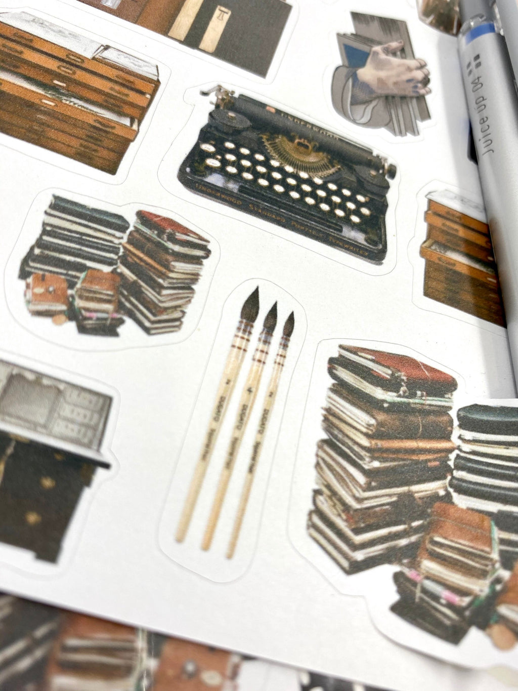 Gothic stationery Planner sticker sheet for bullet journal kit and planner- with writing bureau witchcraft Wiccan celestial