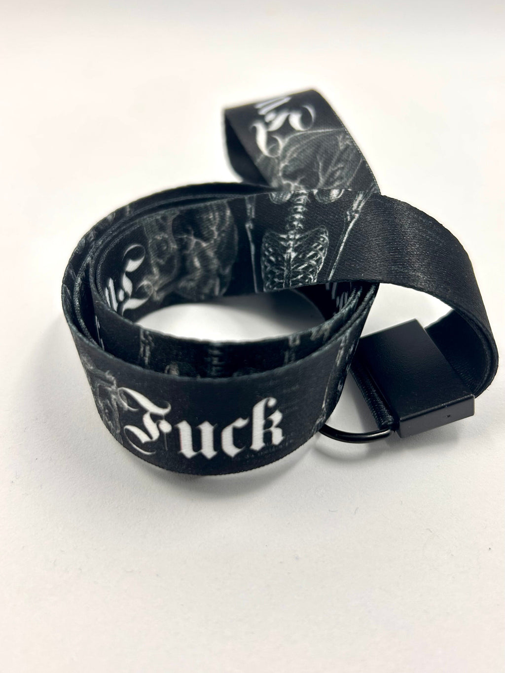 F*CK anatomy Lanyard key chain badge holder swear expletive witchy spooky Id badge