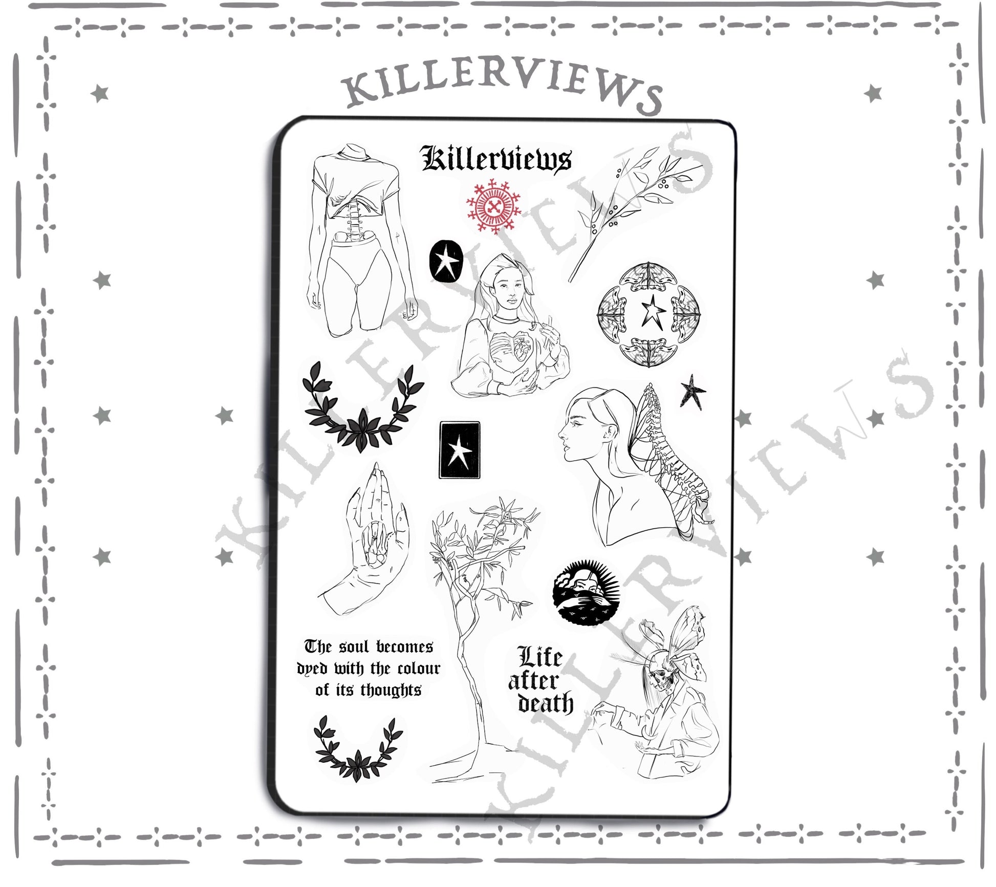 Pain witch sticker planner inspired sticker sheet for bullet journal kit and planner-   inspired Wiccan