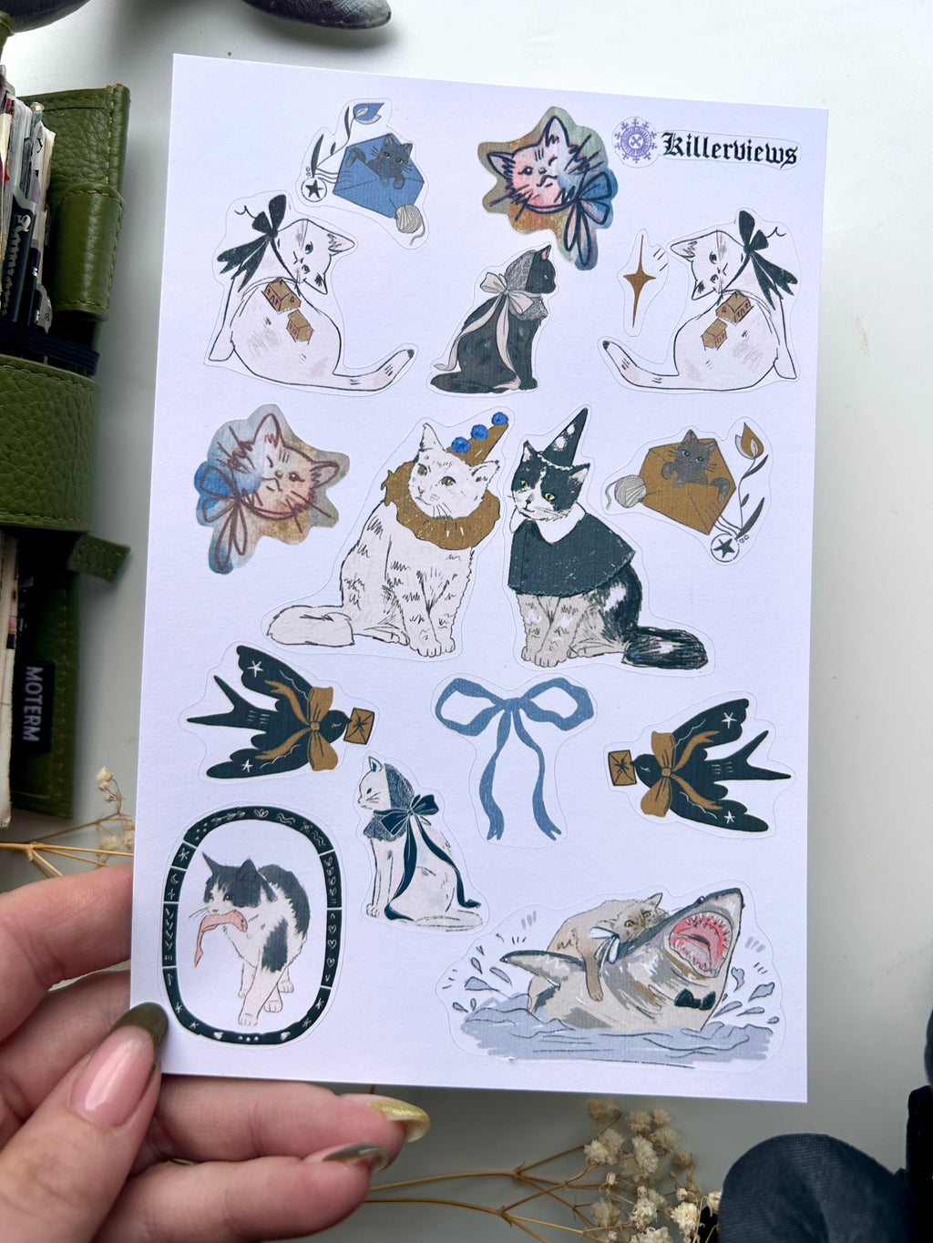 Kitty cat sticker sheet