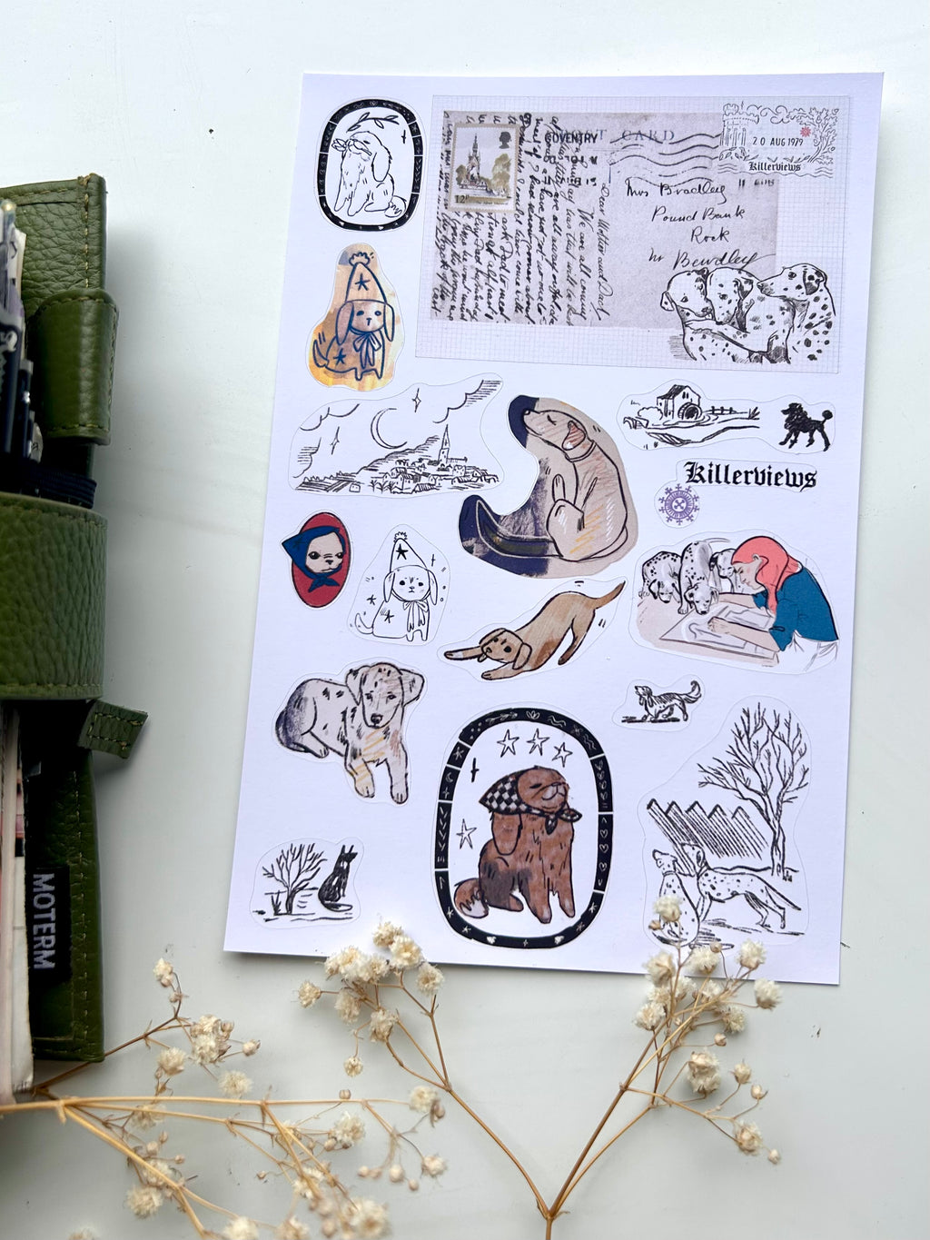 Doggo pup dog Sticker sheet