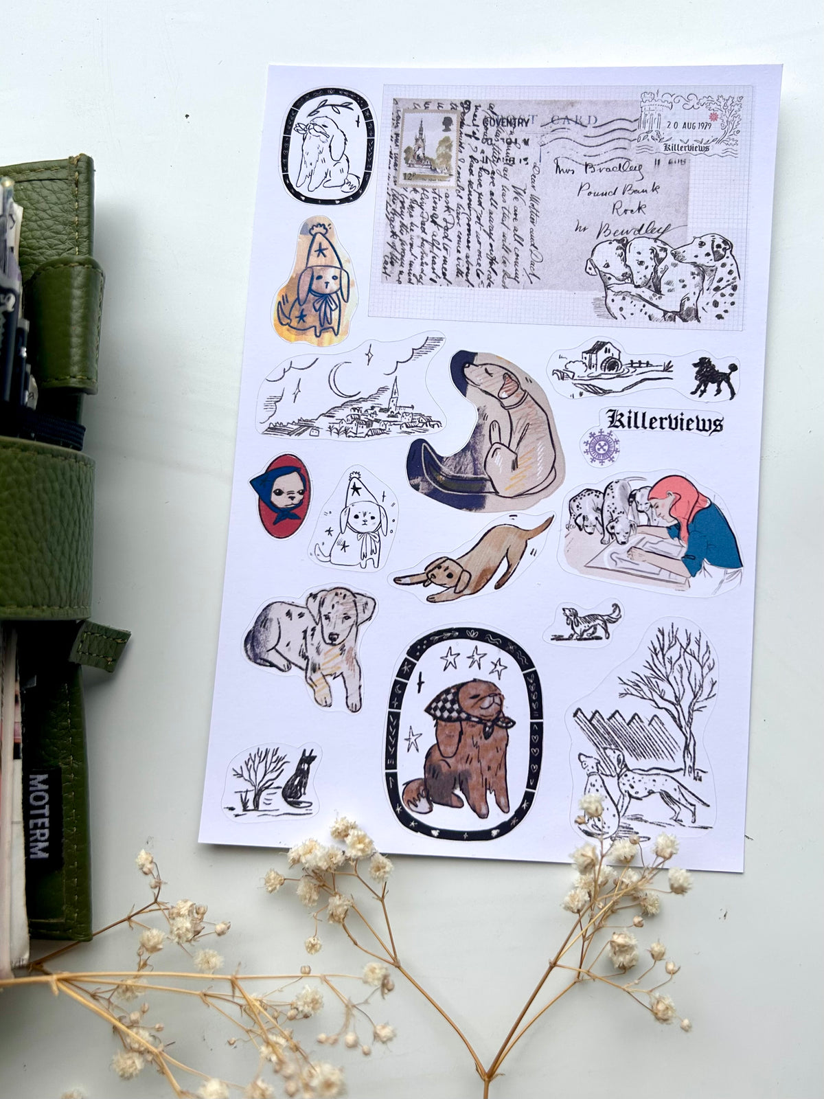 Doggo pup dog Sticker sheet