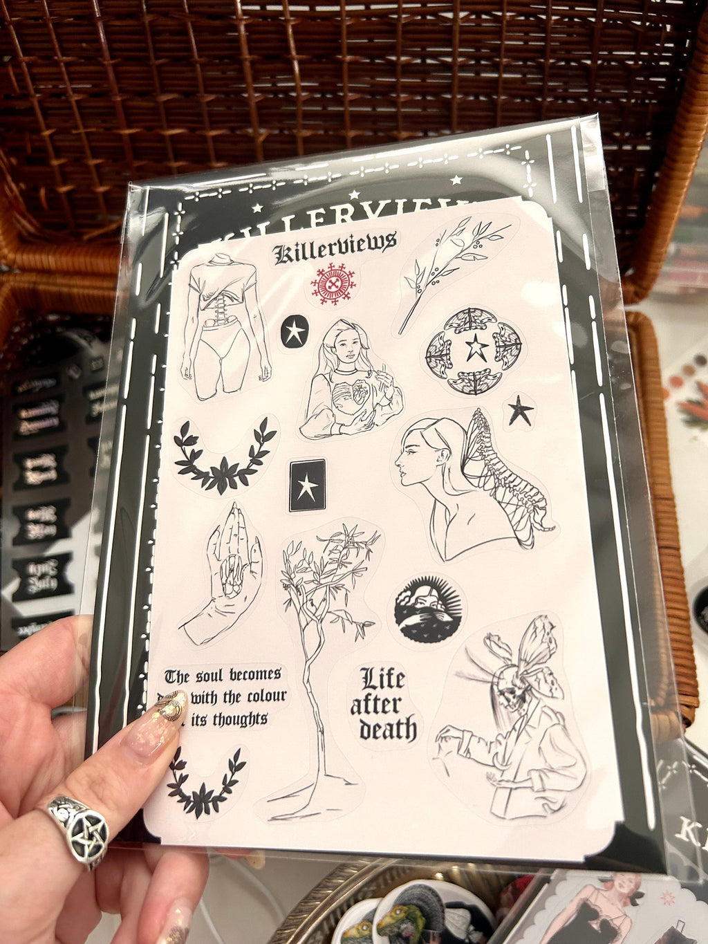 Pain witch sticker planner inspired sticker sheet for bullet journal kit and planner-   inspired Wiccan
