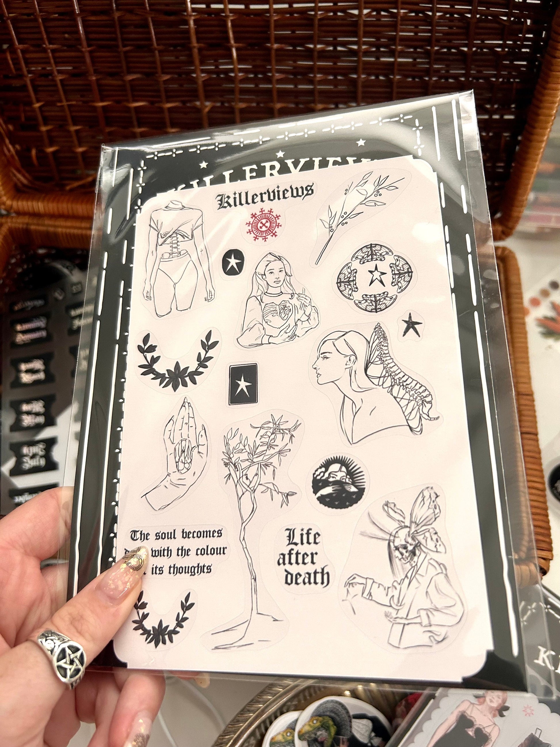 Pain witch sticker planner inspired sticker sheet for bullet journal kit and planner-   inspired Wiccan