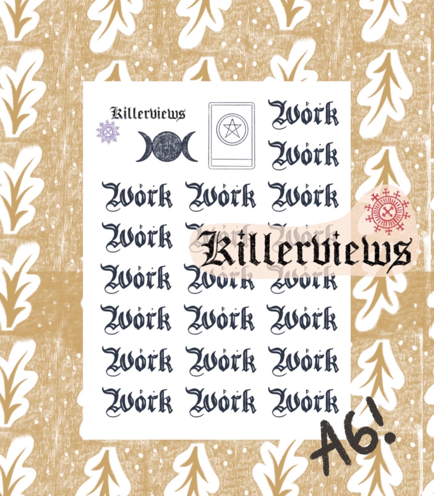 Mini Tarot date Set Planner sticker sheet for bullet journal kit and planner- witchcraft Wiccan celestial future