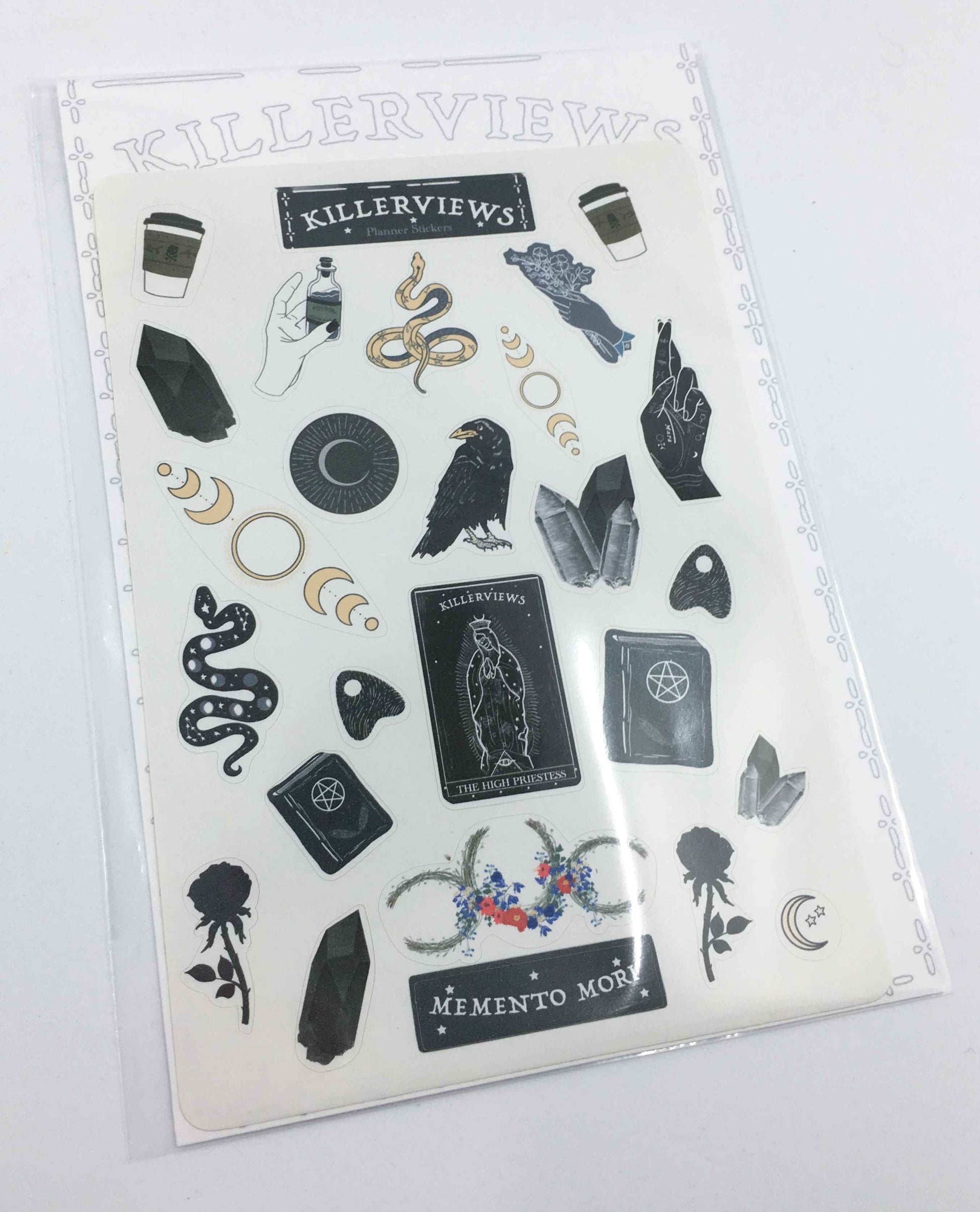Celestial Witch Planner sticker sheet for bullet journal kit and planner- witchcraft Wiccan celestial
