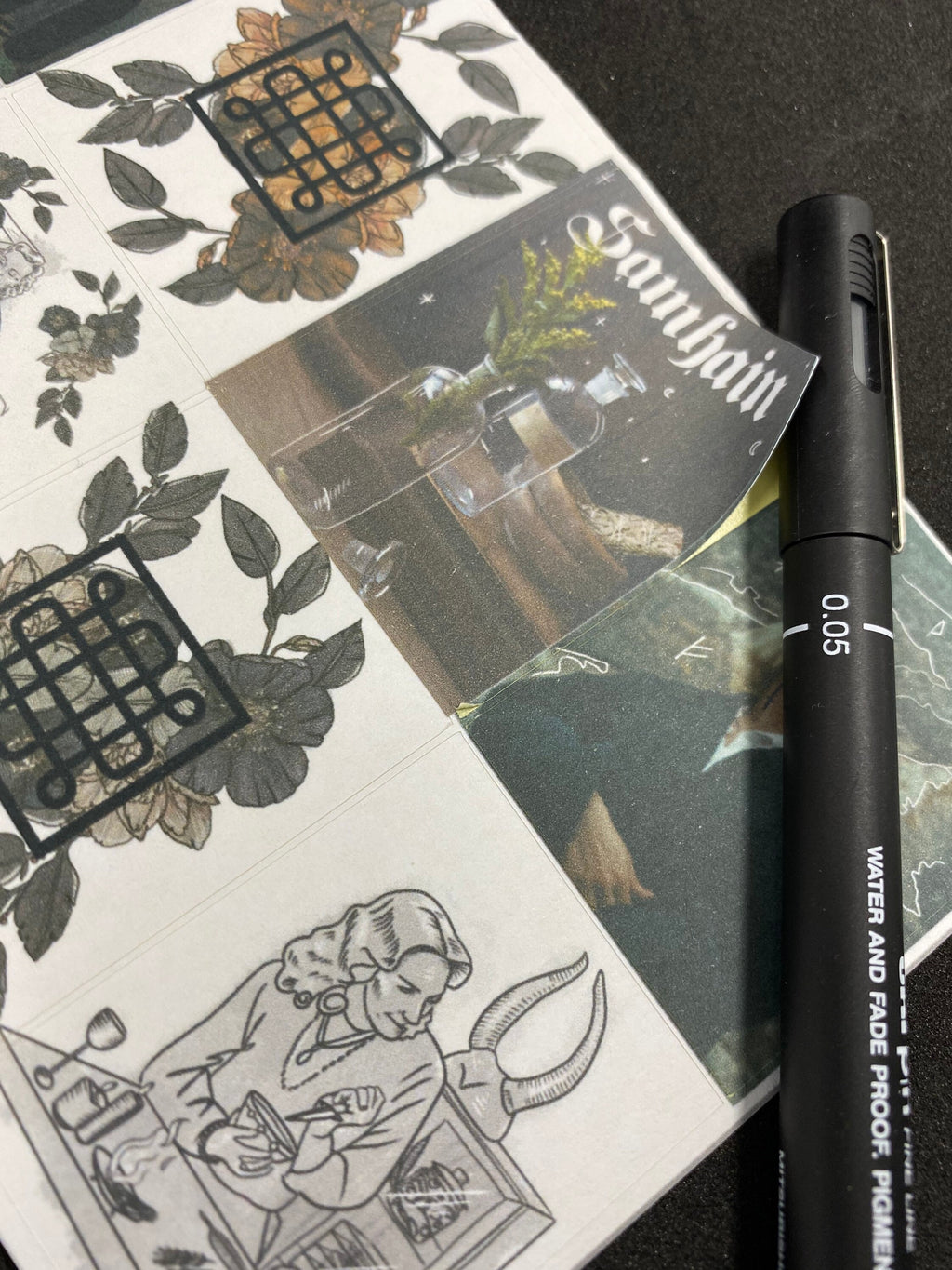 Samhain Planner sticker sheet for bullet journal kit and planner- witchcraft Wiccan celestial sabbat Halloween