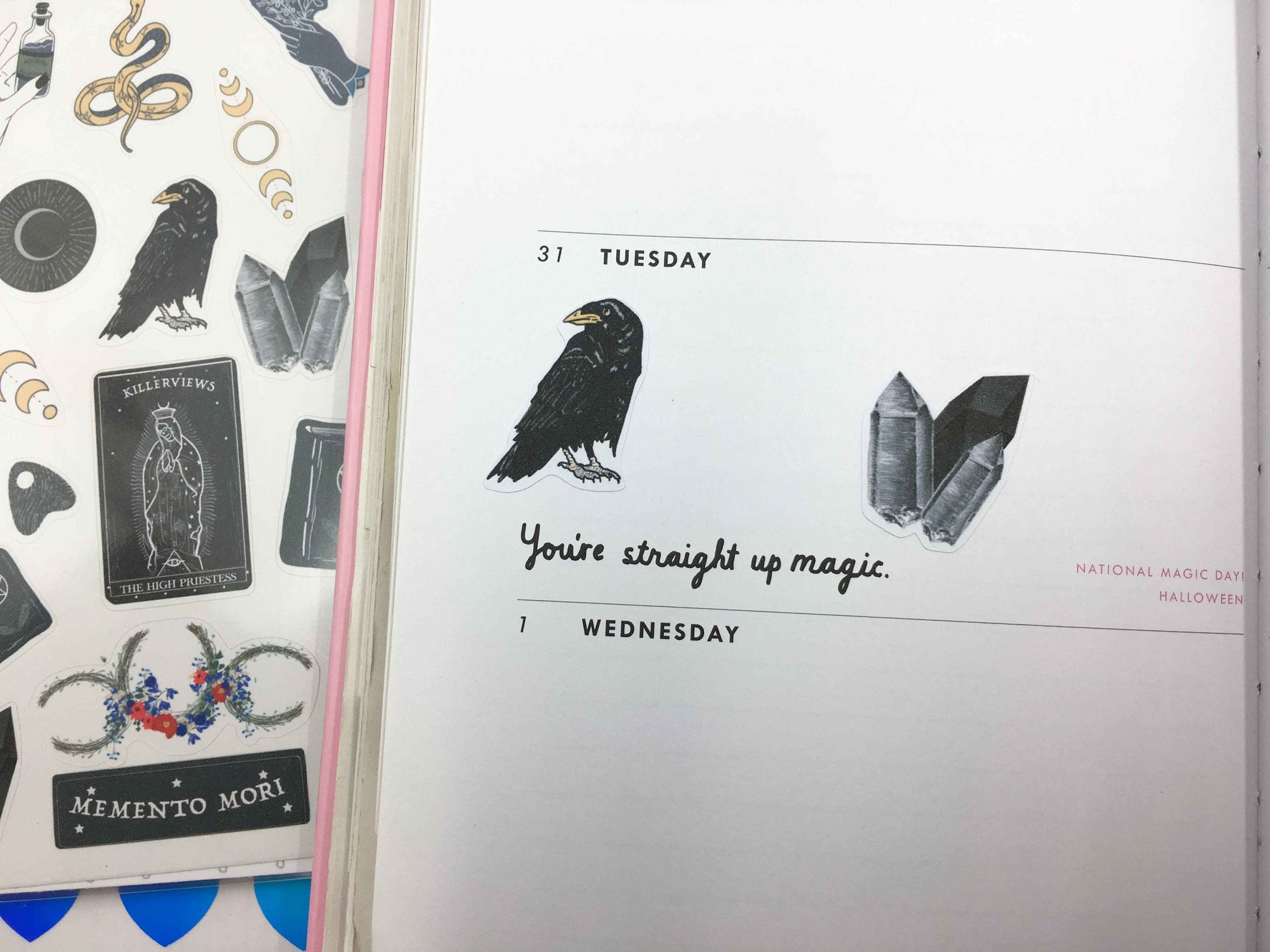 Celestial Witch Planner sticker sheet for bullet journal kit and planner- witchcraft Wiccan celestial