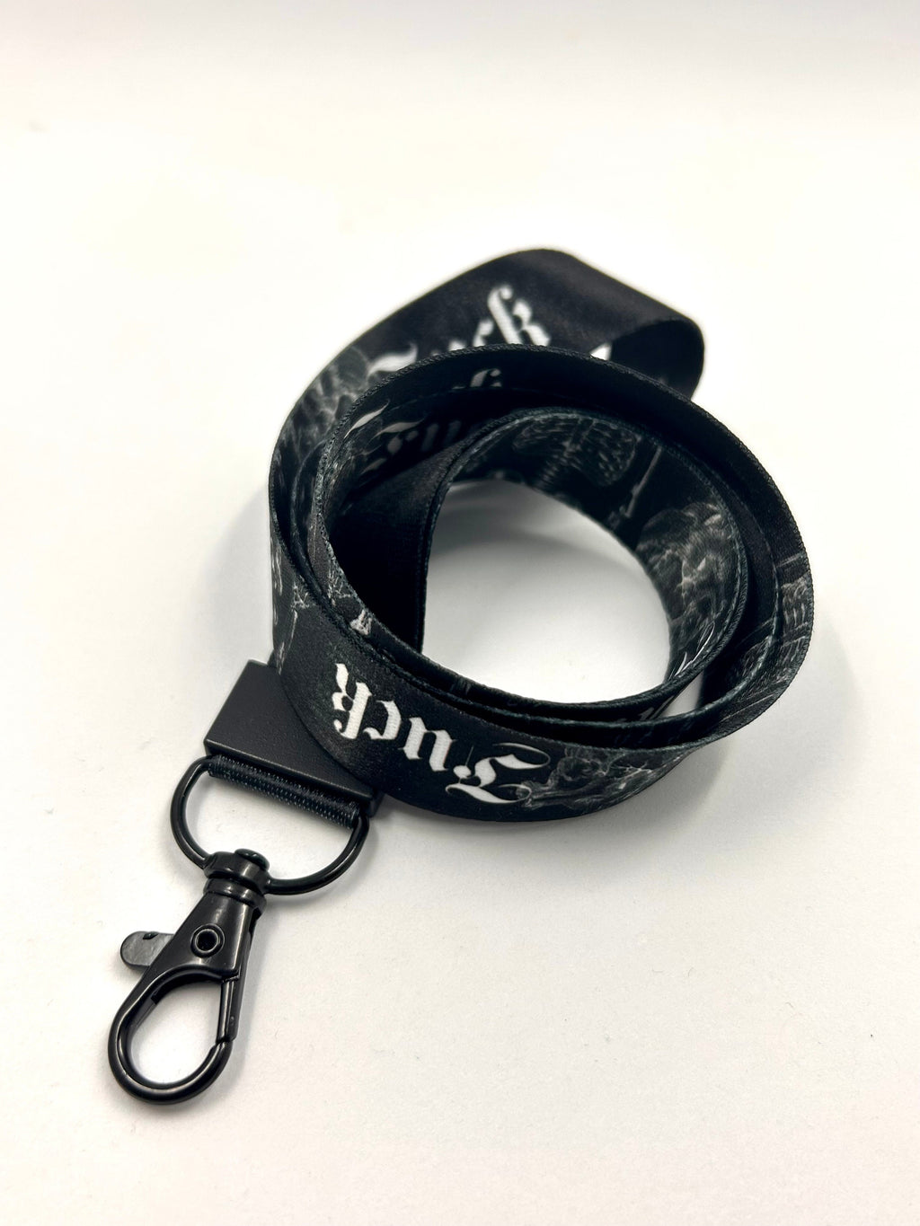 F*CK anatomy Lanyard key chain badge holder swear expletive witchy spooky Id badge