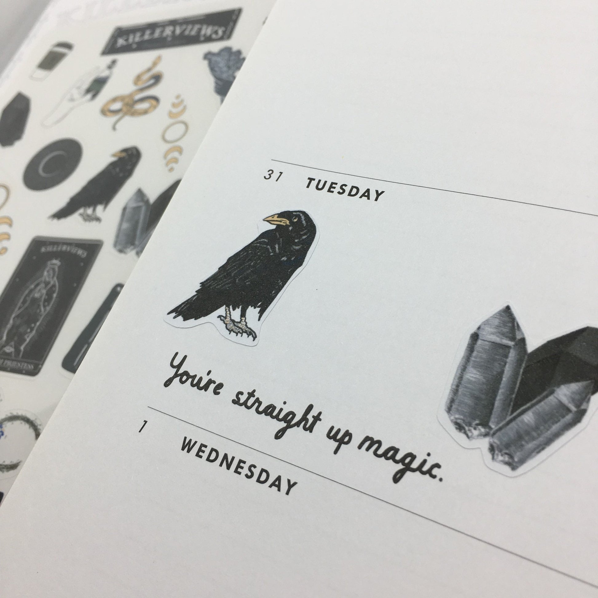 Celestial Witch Planner sticker sheet for bullet journal kit and planner- witchcraft Wiccan celestial