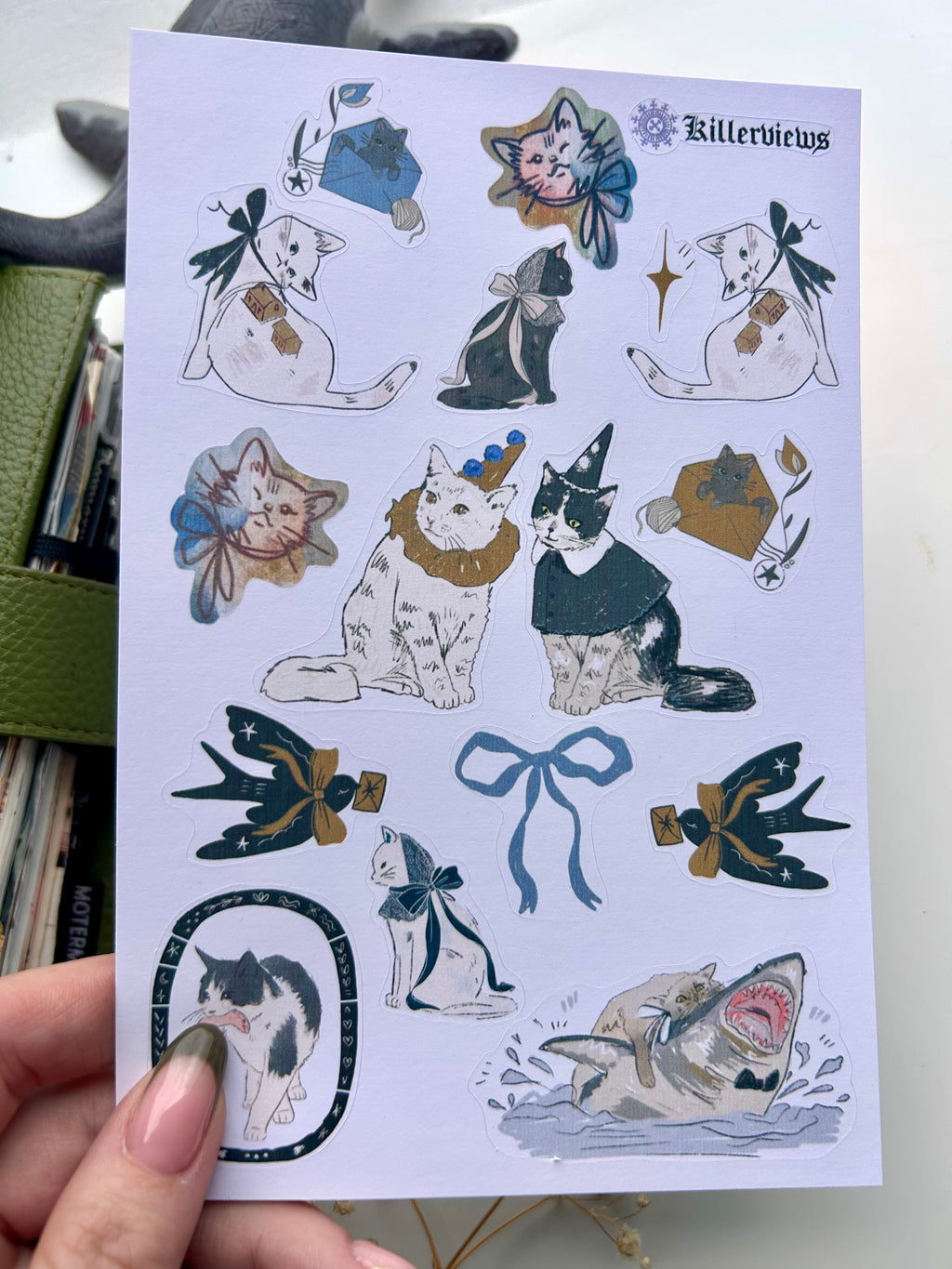 Kitty cat sticker sheet