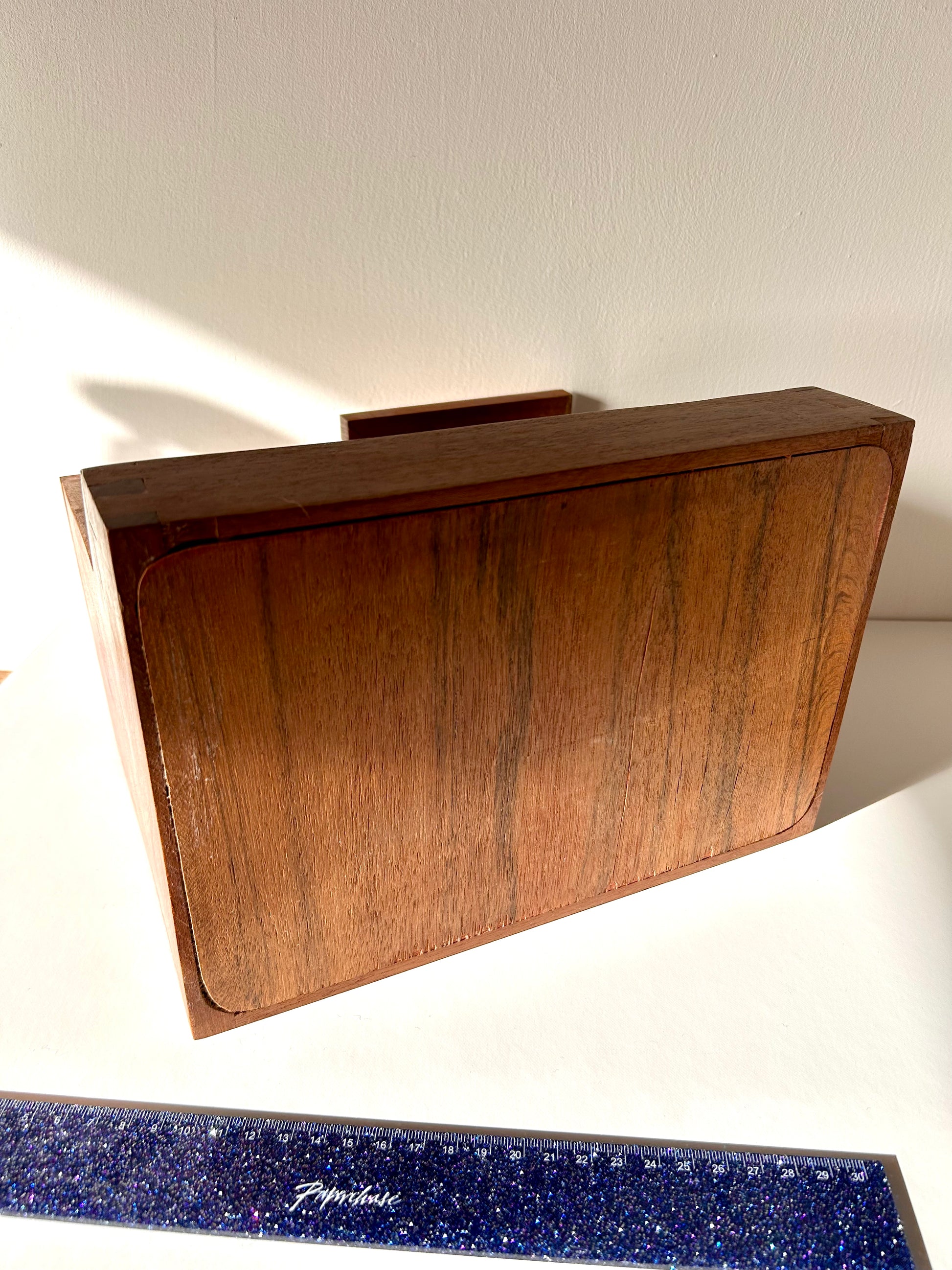 Vintage Wooden Desk Organiser