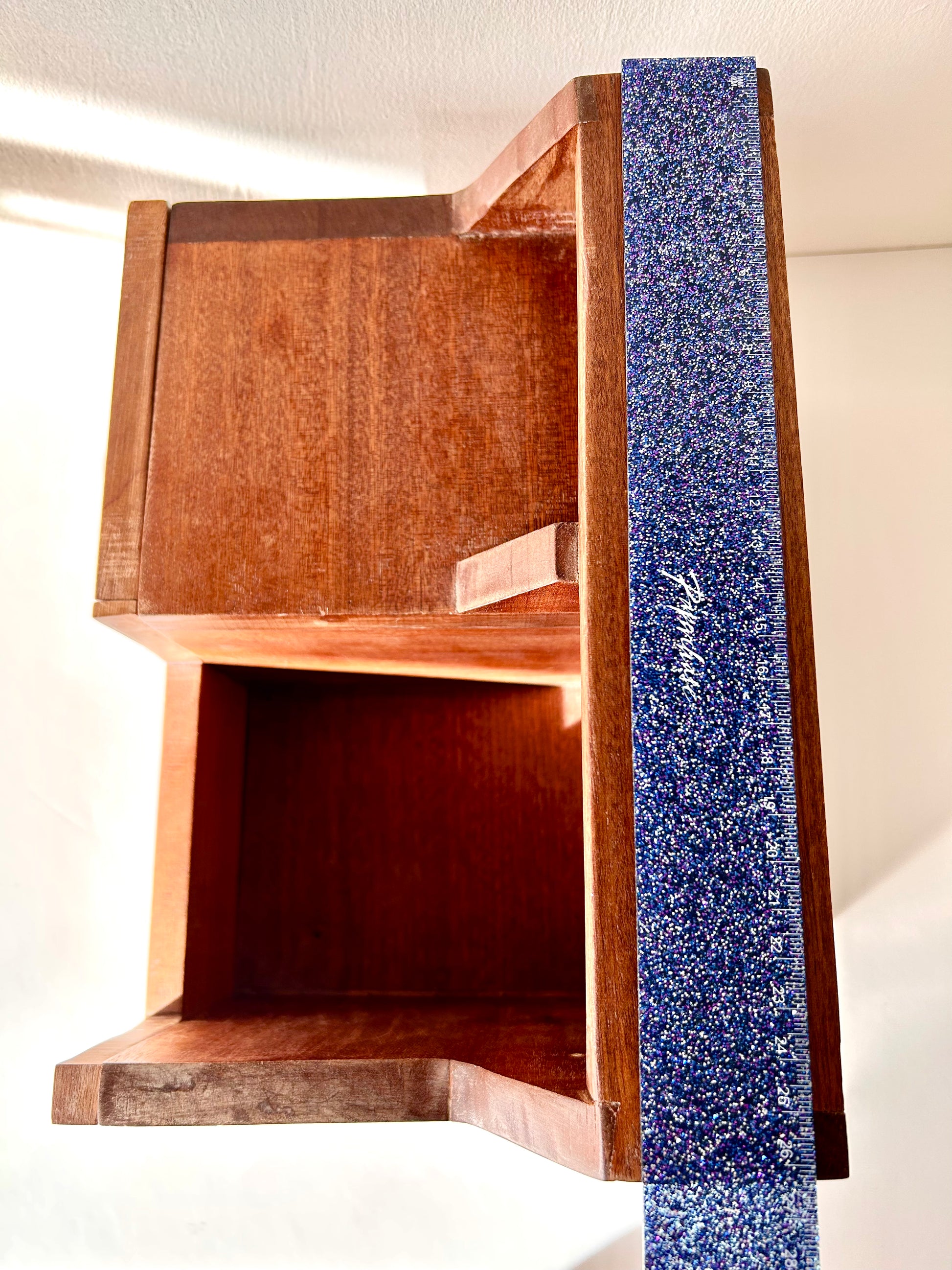 Vintage Wooden Desk Organiser