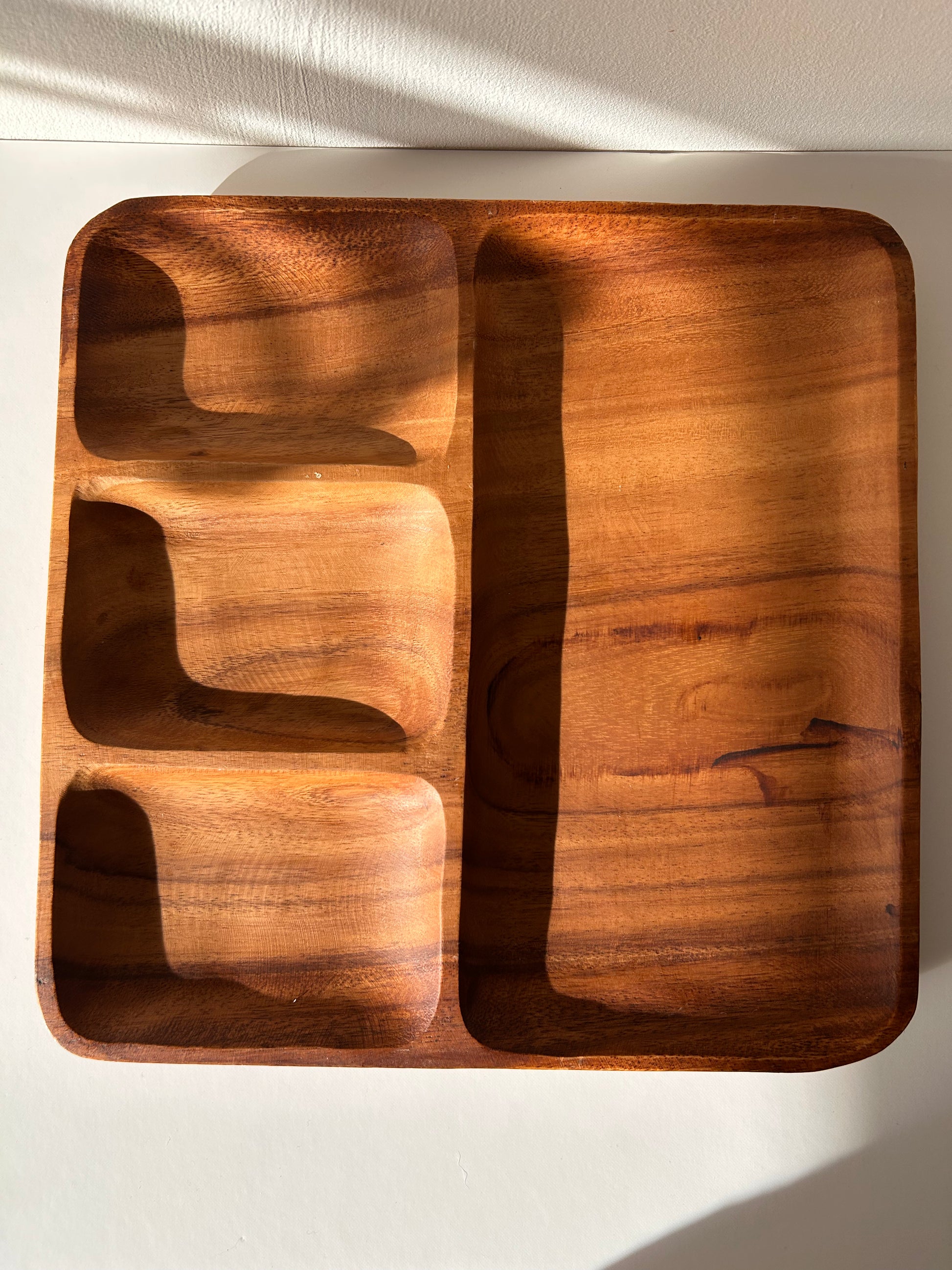 Vintage Wooden Compartment Tray