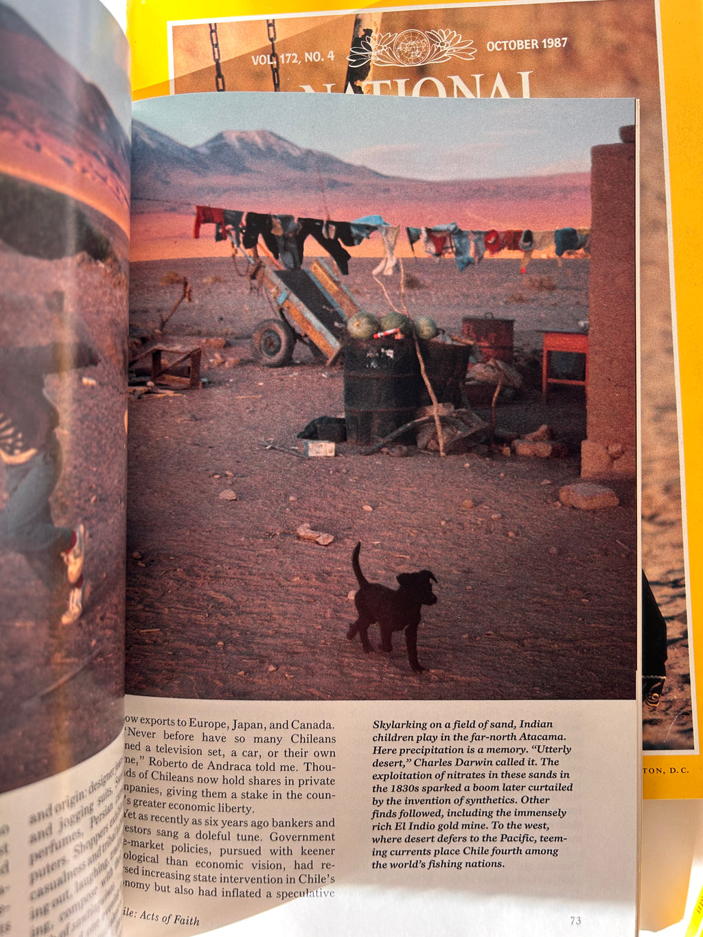 Vintage National Geographic magazine