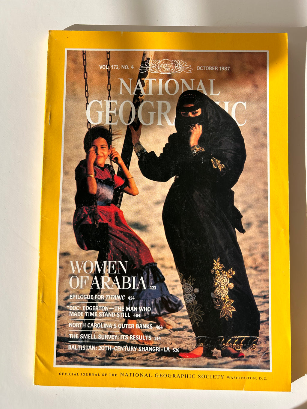 Vintage National Geographic magazine