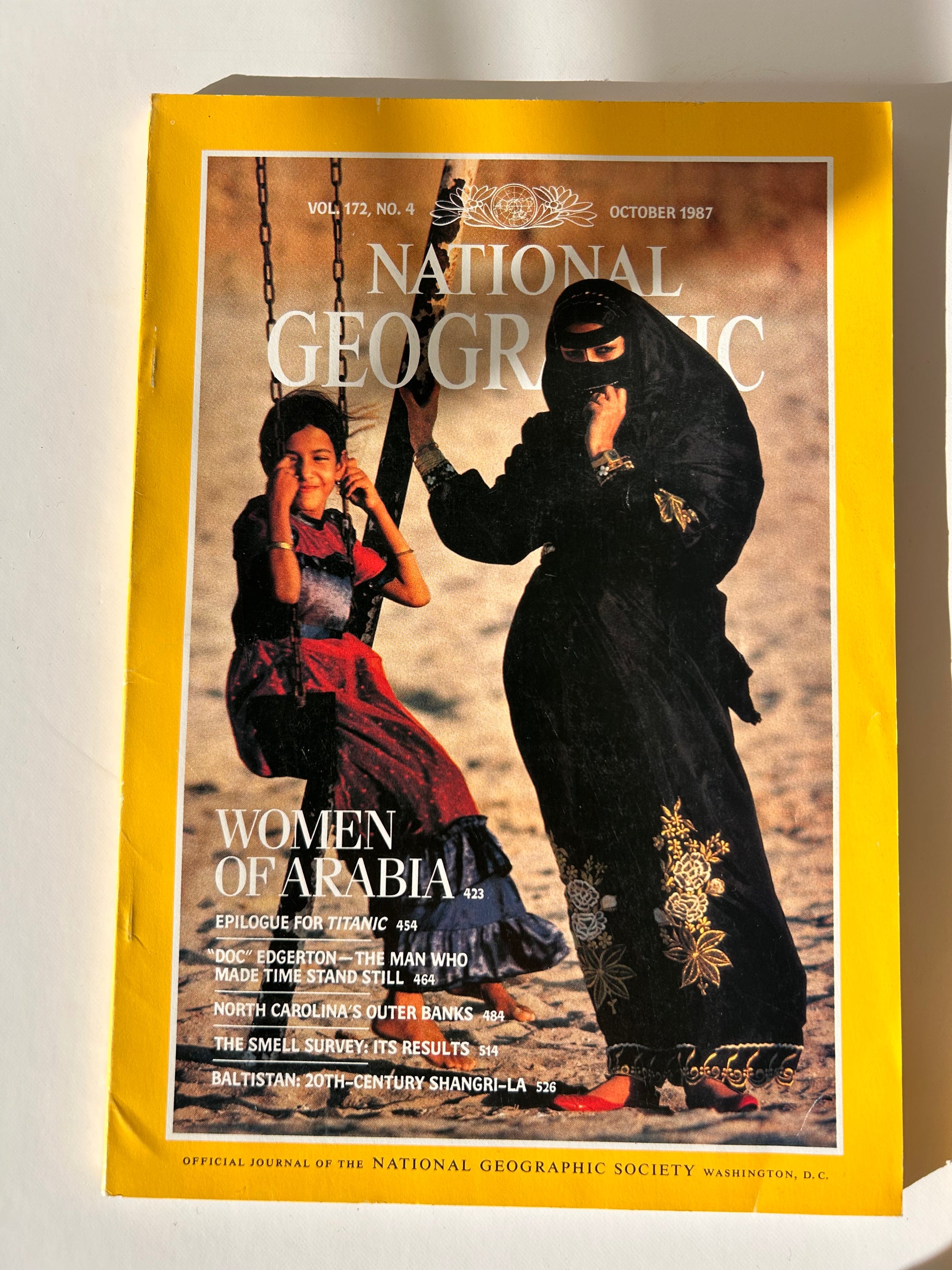 Vintage National Geographic magazine