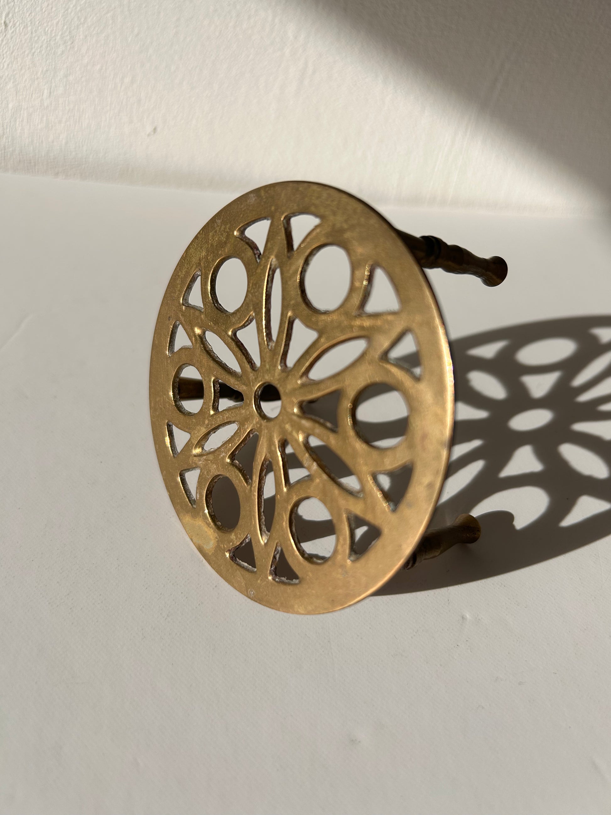 Vintage Mini Brass Pedestal Stand