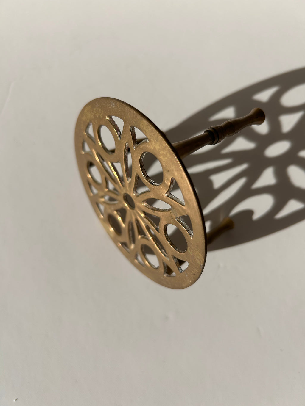 Vintage Mini Brass Pedestal Stand