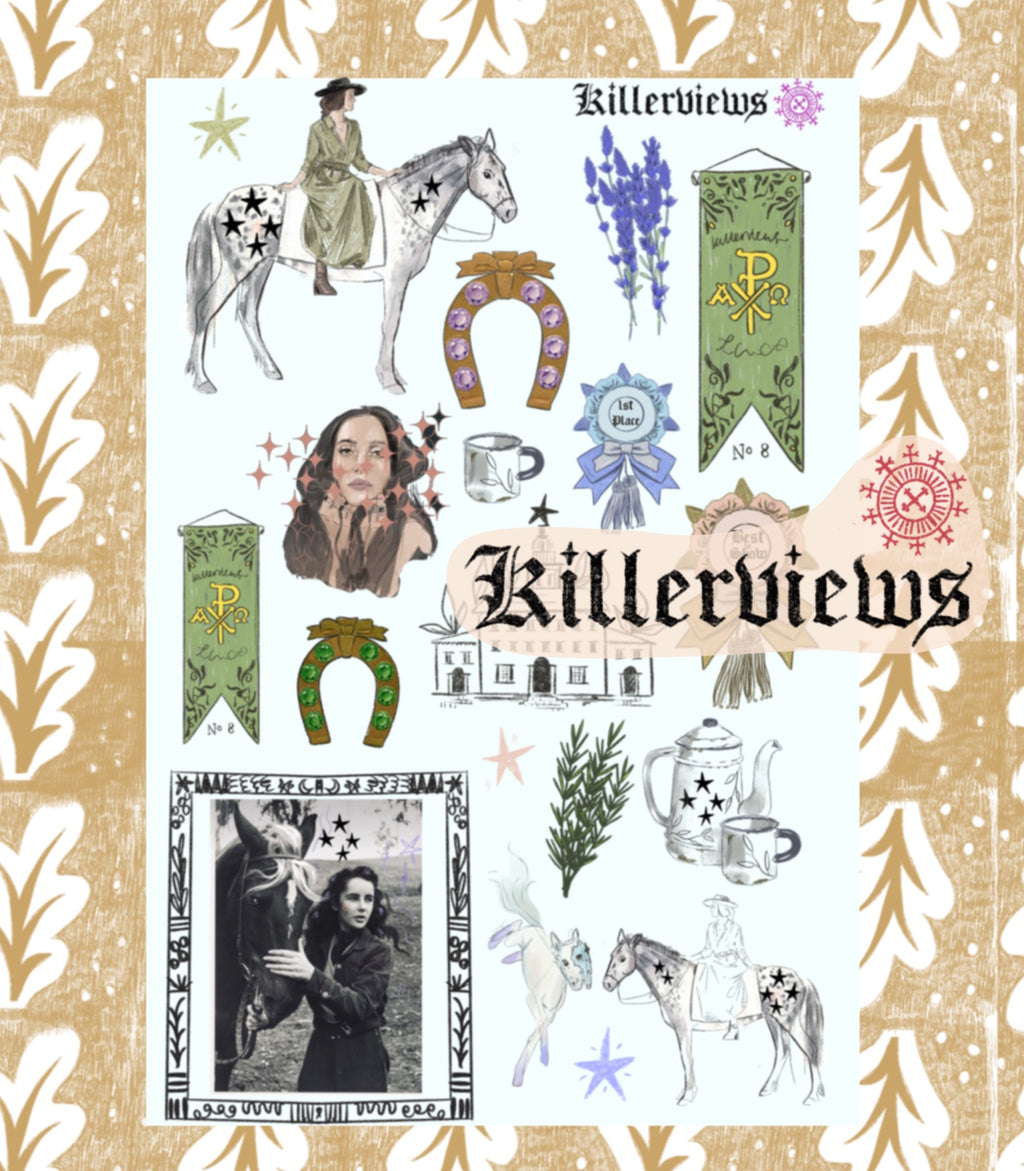 Horse Witch sticker sheet - Western Folk Magic Vibes