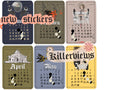 Tarot style 2027 Lunar Calendar month Stickers