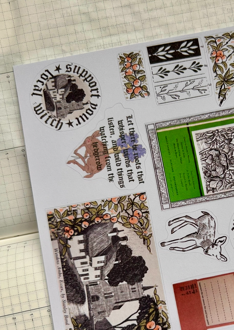 Countrywitch Sticker Sheet – Soft Power, Hedgerow Lore & Quiet Magic