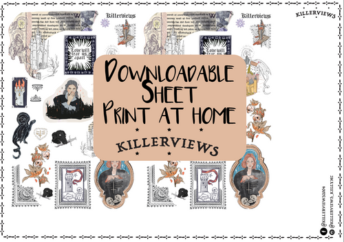 Downloadable Castlecore planner sheet inspired sticker sheet for journal kit and planner- NOT PHYSICAL PRODUCT