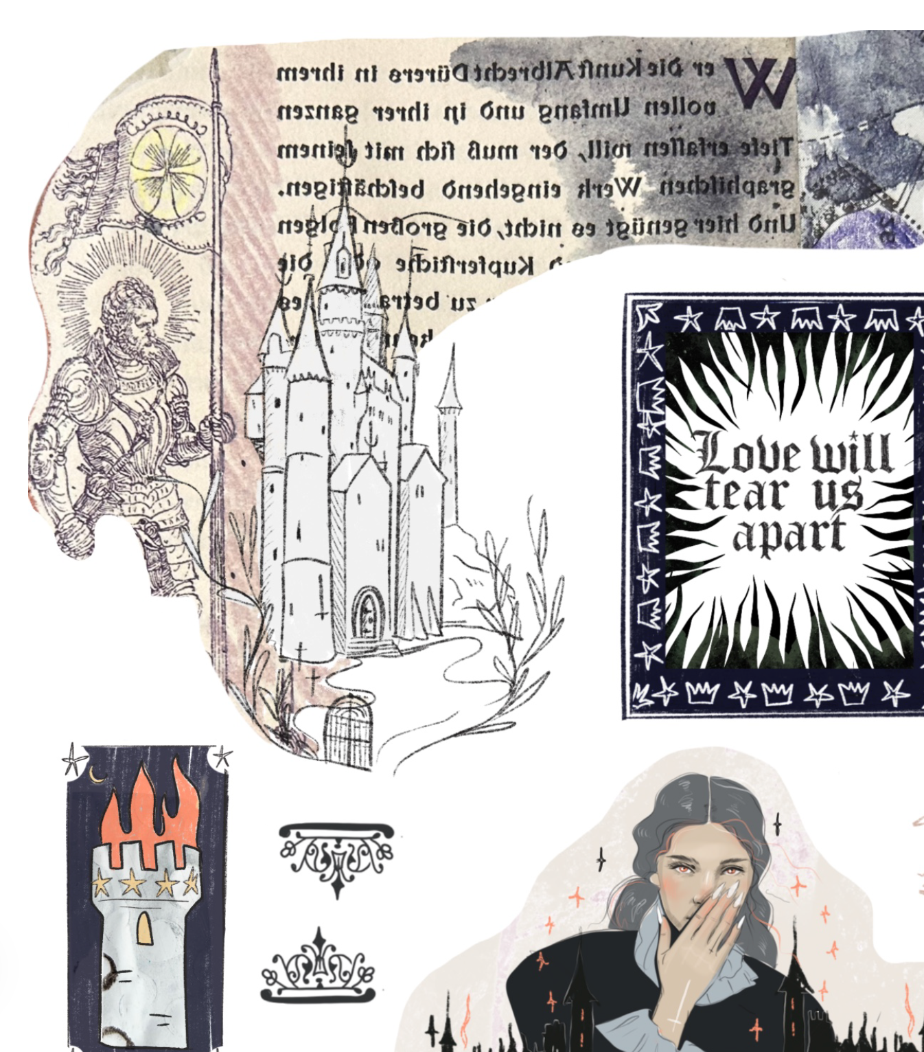 Downloadable Castlecore planner sheet inspired sticker sheet for journal kit and planner- NOT PHYSICAL PRODUCT