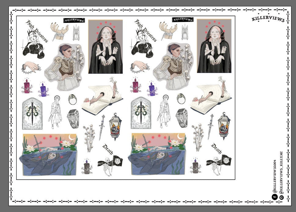 Downloadable knights adventure sheet inspired sticker sheet for bullet journal kit and planner- NOT PHYSICAL PRODUCT