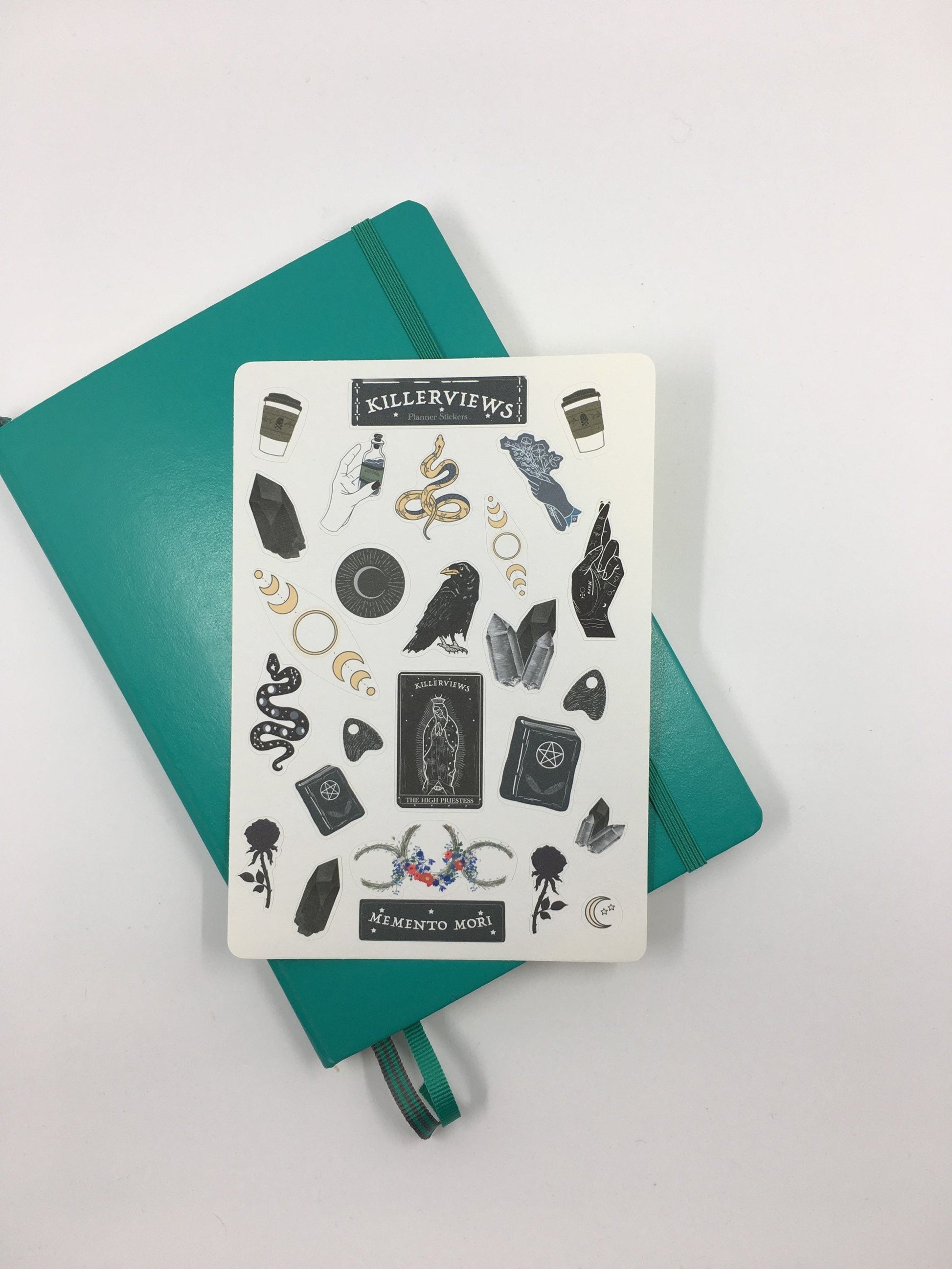 Celestial Witch Planner sticker sheet for bullet journal kit and planner- witchcraft Wiccan celestial