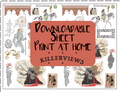 Battle Warrior Downloadable sticker sheet