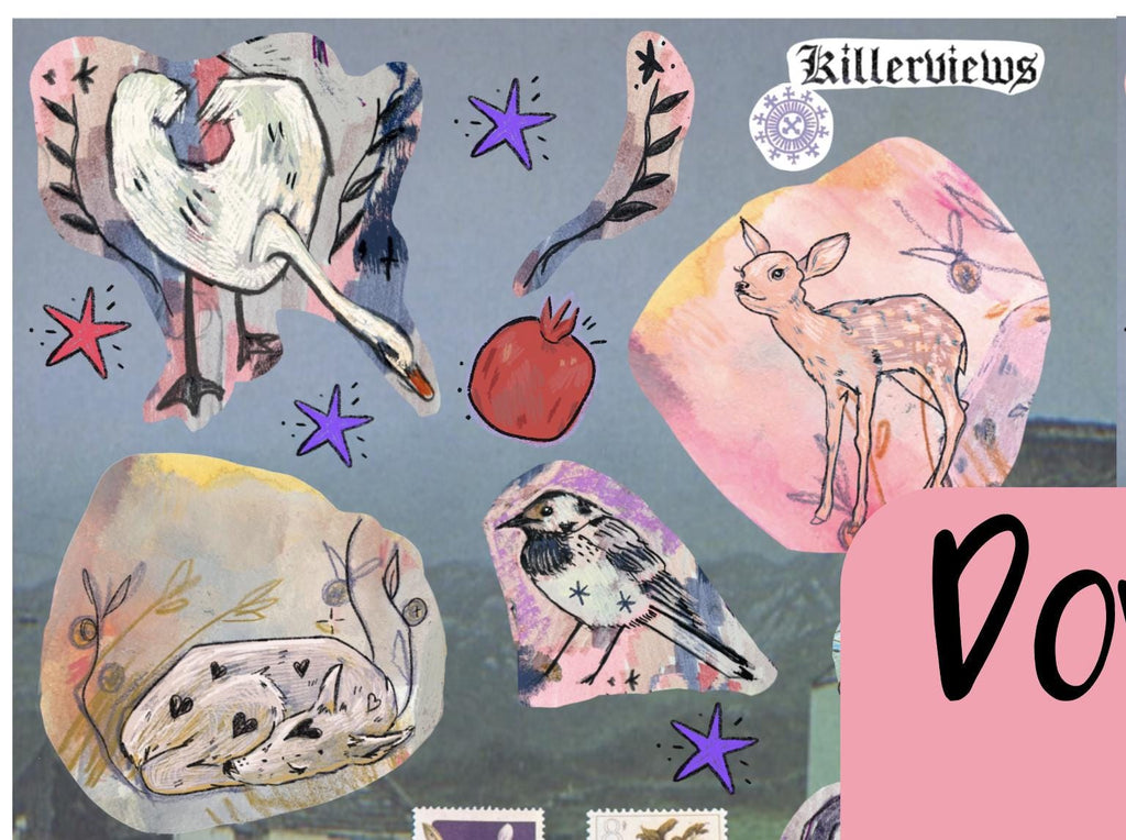 Downloadable Woodland familiar  planner sheet inspired sticker sheet for journal kit and planner- NOT PHYSICAL PRODUCT