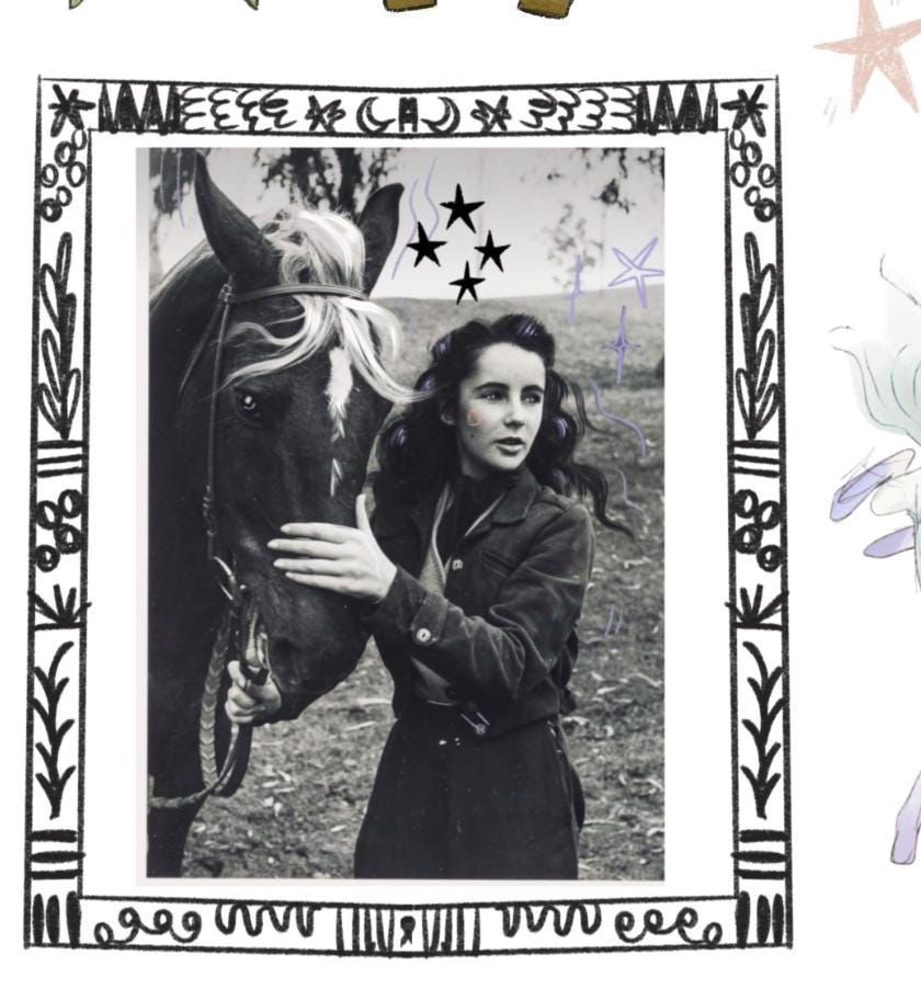 Downloadable Horse Witch planner sheet inspired sticker sheet for journal kit and planner- NOT PHYSICAL PRODUCT