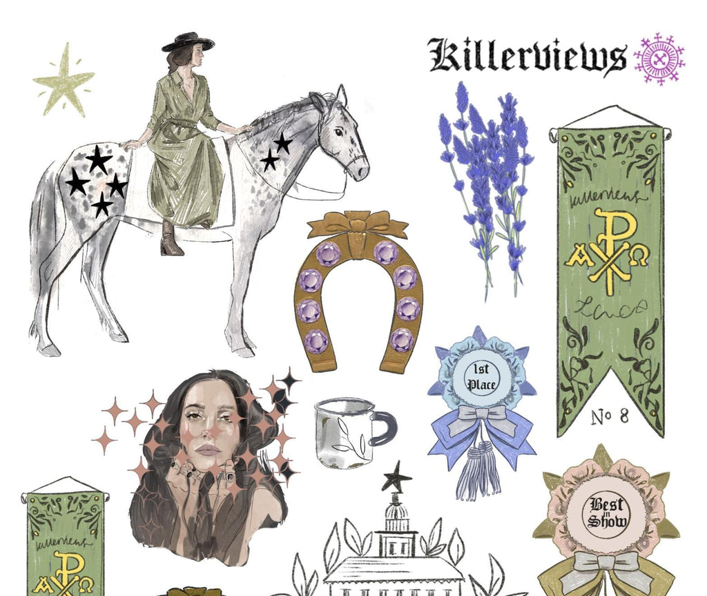 Downloadable Horse Witch planner sheet inspired sticker sheet for journal kit and planner- NOT PHYSICAL PRODUCT